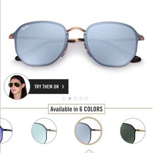 Ray-Ban Blue blaze  Hexagonal